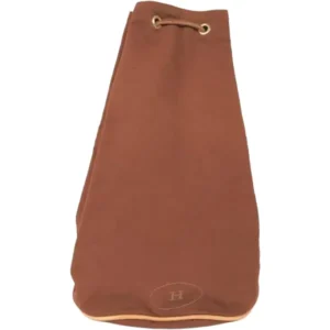 エルメス ポロションミミルMM ショルダーバッグ キャンバス ゴールド金具