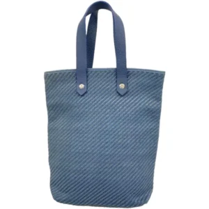 エルメス アメダバディアゴPM ハンドバッグ レザー ポリエステル シルバー金具