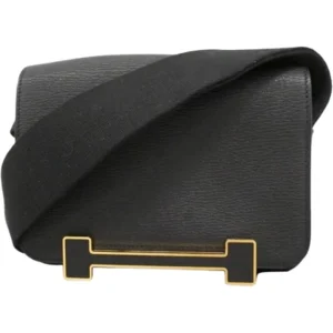 エルメス ゲタ ショルダーバッグ レザー U刻印 ゴールド金具