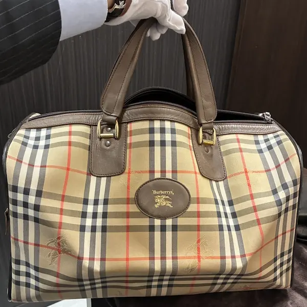バーバリー　ノバチェック　ボストンバッグ