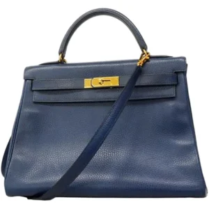 エルメス ケリー32 ハンドバッグ レザー □B刻印 ゴールド金具