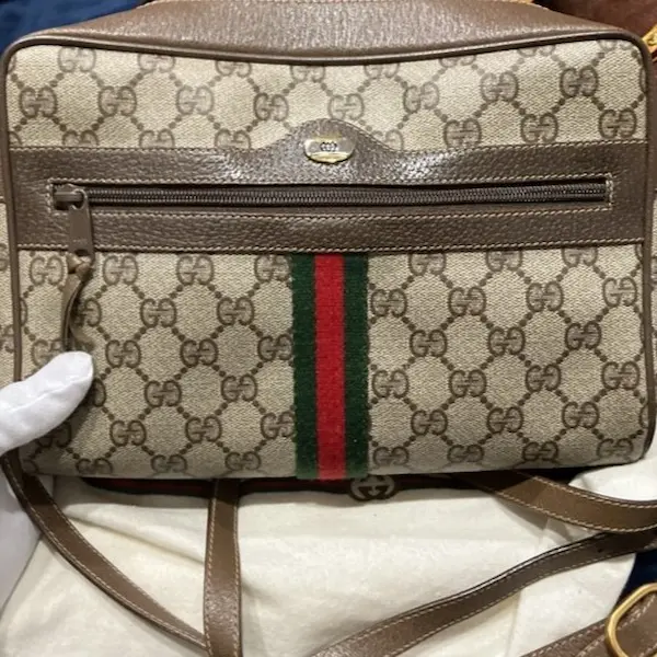 グッチ　オールドグッチ　シェリーライン　GGスプリーム　ショルダーバッグ