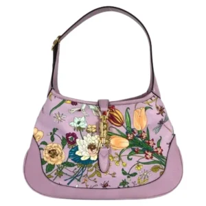 グッチ フローラ ニュージャッキー ハンドバッグ キャンバス レザー