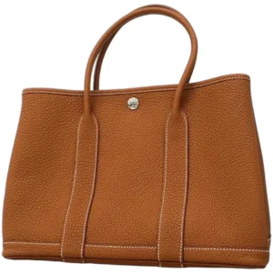エルメス ガーデンパーティTPM ハンドバッグ レザー U刻印 シルバー金具