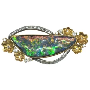 オパール ブローチ 21.89ct