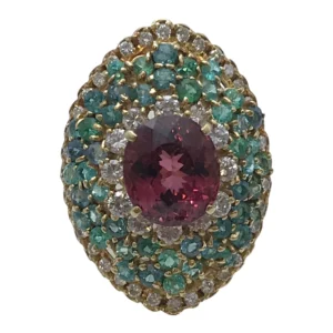 パライバトルマリン リング 4.93 ct