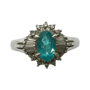 パライバトルマリン リング 0.71 ct