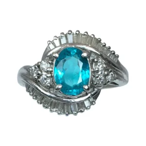 パライバトルマリン リング 0.91 ct
