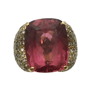 ピンクトルマリン リング 21.46 ct