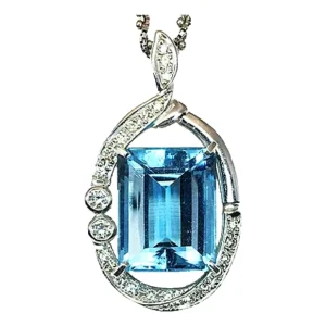 アクアマリン ネックレス 9.92ct