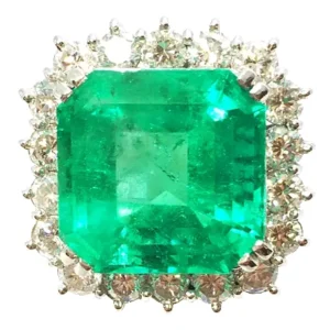 エメラルド リング 16.44ct