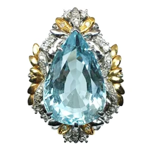 アクアマリン リング 15.8ct