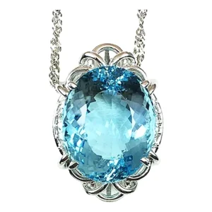 アクアマリン ネックレス 20.37ct