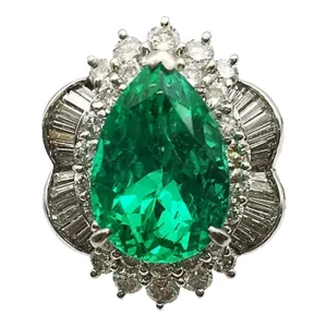 エメラルド リング 4.657ct