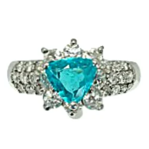 パライバトルマリン リング 0.88 ct