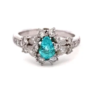 パライバトルマリン リング 0.596 ct