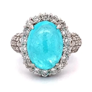 パライバトルマリン リング 6.51 ct
