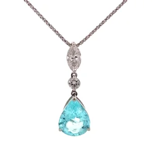 パライバトルマリン ネックレス 4.24 ct