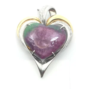 ルビーインゾイサイト ブローチ 29.9 ct
