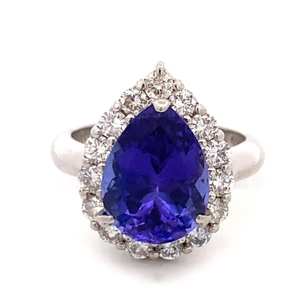 タンザナイト・ダイヤ リング 6.01 ct - ダイヤモンド・宝石