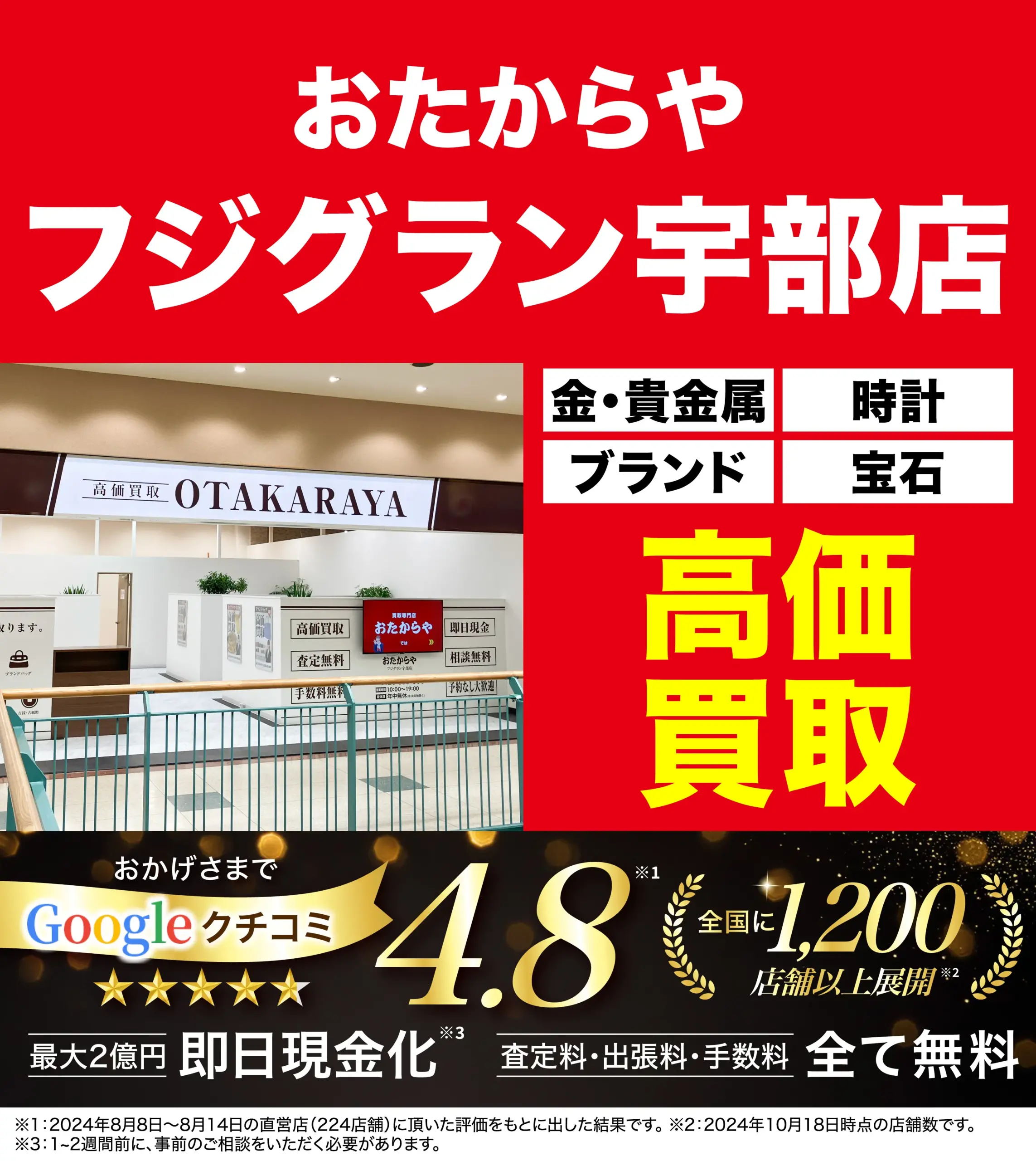 ダイヤモンド・宝石高価買取！googleクチコミ4.8、全国1,200店舗以上！