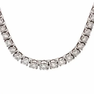 Pt･Pm850 ダイヤモンド ネックレス 10 ct
