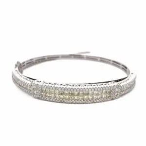 K18WG ダイヤモンド ブレスレット 0.85 ct
