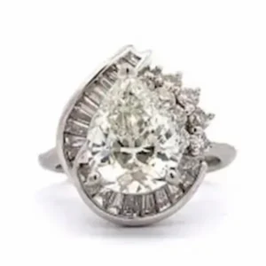 Pt･Pm900 ダイヤモンド リング 3.014 ct