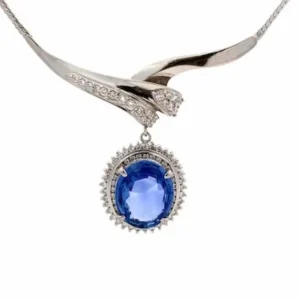 ブルーサファイア ネックレス 10.3 ct
