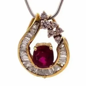 ルビー ネックレス 2.28 ct