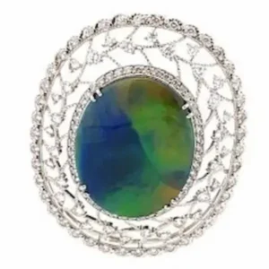 ブラックオパール ブローチ 20.19ct