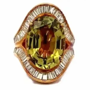 クリソベリル リング 8.2 ct