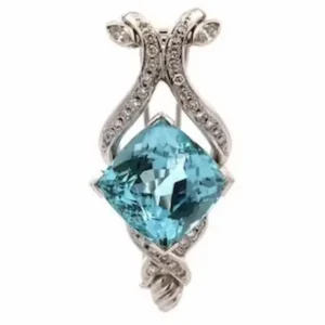 アクアマリン ブローチ 0.81 ct