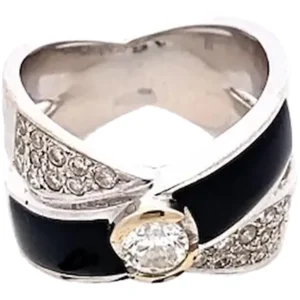 オニキス 指輪 0.37ct