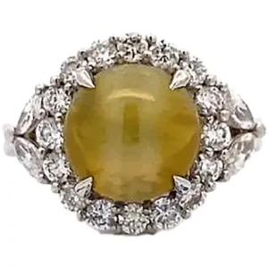 クリソベリルキャッツアイ リング 4.72ct