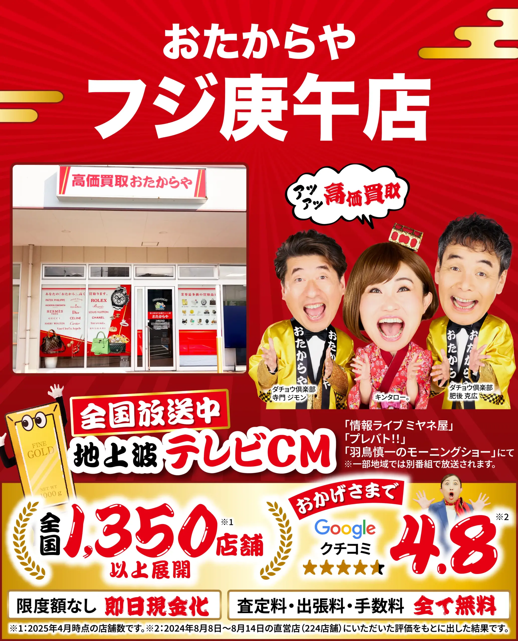 ダイヤモンド・宝石高価買取！googleクチコミ4.8、全国1,200店舗以上！