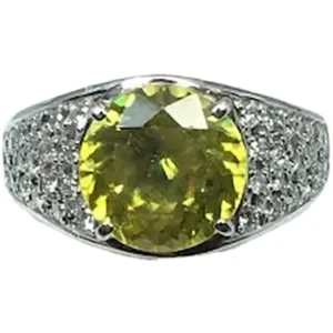 スフェーン ダイヤ リング 3.7ct