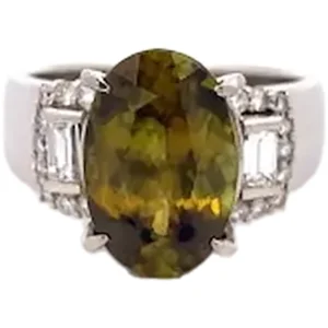 スフェーン ダイヤ リング 5.1ct