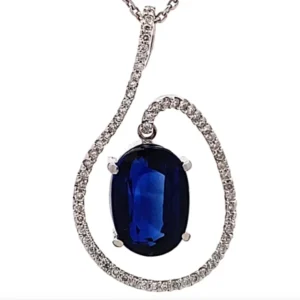 K18WG カイヤナイト ダイヤ 7.99ct 8.6g