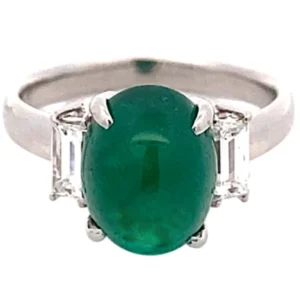 Pt･Pm900 エメラルド ダイヤ リング 4.73ct