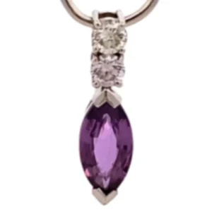 Pt･Pm900 サファイア ダイヤ ネックレス/ペンダントトップ 1.12ct