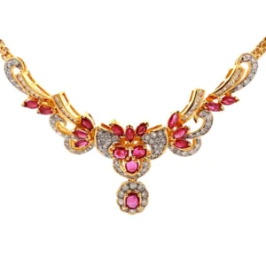 K18 ルビー ダイヤ ネックレス/ペンダントトップ 0.96ct