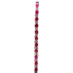 K18WG ルビー ダイヤ ネックレス/ペンダントトップ 5.0ct