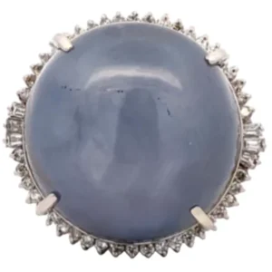 Pt･Pm900 スターサファイア ダイヤ リング 101.81ct