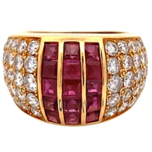 K18 ルビー ダイヤ リング 2.34ct