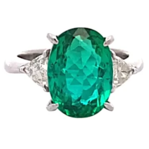 Pt/Pm900 パライバトルマリン ダイヤ リング 4.41ct 6.6g