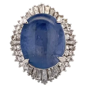 Pt･Pm900 スターサファイア ダイヤ リング 12.05ct