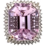Pt/Pm900 クンツァイト（リチア輝石）ダイヤ リング 41.98ct 27.8 gの参考買取価格