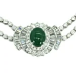 Pt850/Pt900 翡翠（ヒスイ）ダイヤ ネックレス/ペンダントトップ 2.63ct 44.5gの参考買取価格