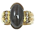 K18 シリマナイトキャッツアイ ダイヤ リング 8.01ct 10.5gの参考買取価格